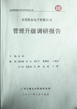 2012年4月5日，正睿咨詢向潔麗決策層陳述調(diào)研報告